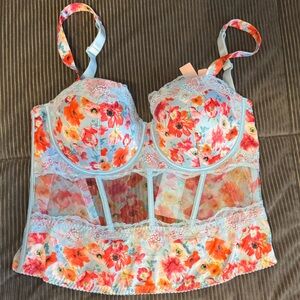 NWT Victoria secret long corset bra top